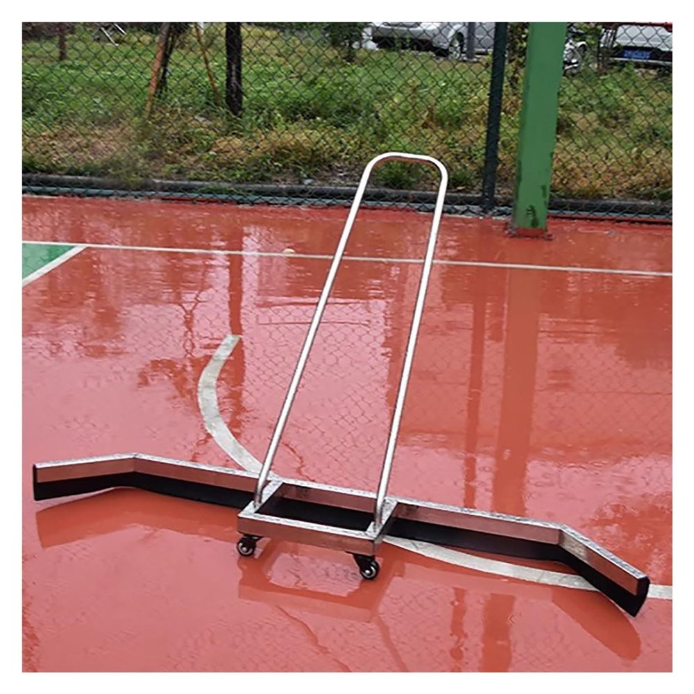 BYZOMU Sport Tennis Court Squeegee, Water Pusher Broom, Indoor Outdoor Playground Floor Water Remover, Long Handle Cleaning Equipment for Playground Basement Basketball Badminton Court