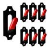 LAJIAOZ European Mount Skull Hangers with Free Silicone Protector Deer Skull Mount Hanger for Indoor Outdoor Deco, Hanging Antelope, Cattle, Coyote and Small Game Animals(6Pcs, Red) view 1