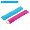 PATIKIL Cotton Feeling Badminton Towel Grip, 4 Pack Nylon Tennis Racket Overgrip Racquet Grip Hand Glue Anti-Skid Sweatband for Golf Bike Handle, Fuchsia/Sky Blue view 3