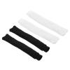 PATIKIL Cotton Feeling Badminton Towel Grip, 4 Pack Nylon Tennis Racket Overgrip Racquet Grip Hand Glue Anti-Skid Sweatband for Golf Bike Handle, Black/White view 1