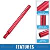 A ABSOPRO Bike Bicycle Seatpost 28.6x350mm Seat Post for Mountain MTB Road Bike Fixed Gear Aluminum Alloy Red view 3