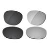 LenzReborn Polarized Lens Replacement for RayBan RB3796 59mm Sunglass - Dark Black+Silver Grey view 1