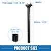 A ABSOPRO Bike Bicycle Seatpost Adjustable 27.2x400mm Seat Post for Mountain MTB Road Bike BMX Aluminum Alloy Black view 4