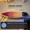 Hang 11 Surfboard Wall Mount - Surf Board Wall Hangers, Surfboard Mount, Beautiful Sustainable Wooden Rack, Perfect to Display Your Board, Surf Racks, Horizontal Hanger, Surfing Accessories (Black) view 2