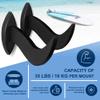 Hang 11 Surfboard Wall Mount - Surf Board Wall Hangers, Surfboard Mount, Beautiful Sustainable Wooden Rack, Perfect to Display Your Board, Surf Racks, Horizontal Hanger, Surfing Accessories (Black) view 3