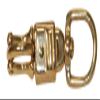 Jeffers Round Eye Brass Panic Snap, 3/4W x 3-5/8L, Solid Brass Quick Release Hook, Round Swivel Eye for Ropes, Leads, Reins, Chains, Tack, Equestrian Equipment, Horse Barn, Stable, 1 Pack view 1