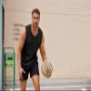 COOFANDY Men's 2 Pack Sleeveless Tank Top Workout Gym Muscle Bodybuilding Tee - Black/Army Green view 3