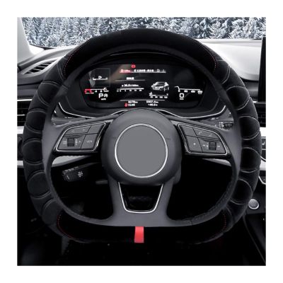 Car Steering Wheel Cover for Audi D-Type Car Steering Wheel Cover Plush Car Accessories Soft Handfeel Creative Jewelry (Color : 8#)
