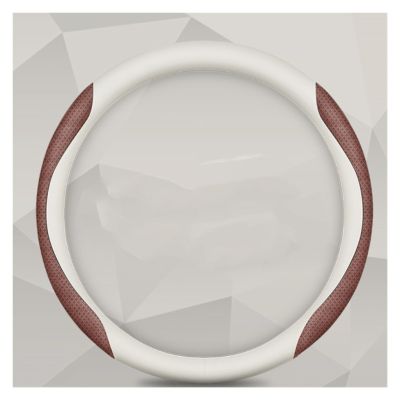Car Steering Wheel Cover for Cadillac Car Steering Wheel Cover Leather Slim Auto Accessories Simple and Beautiful (Color : 4#)