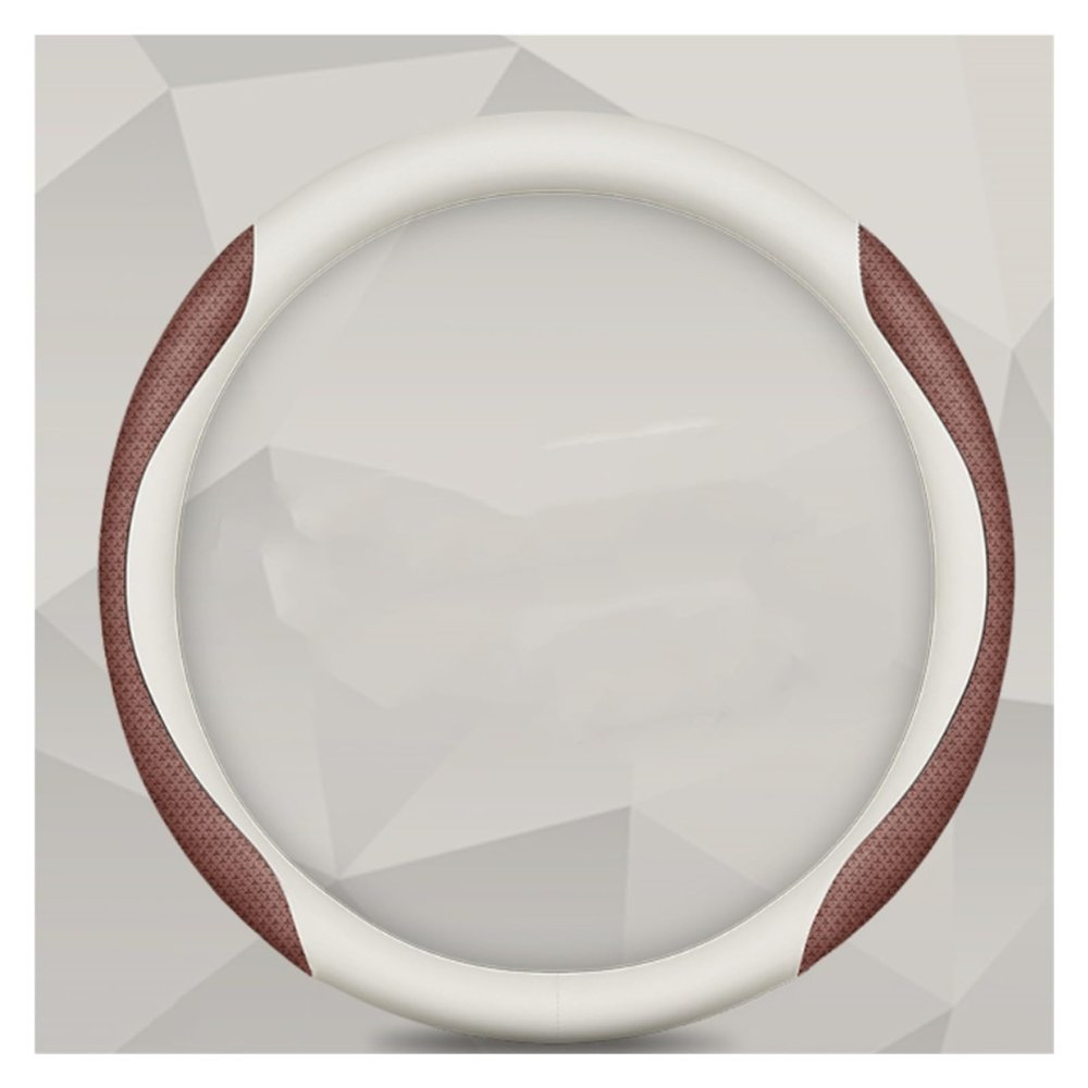Car Steering Wheel Cover for Cadillac Car Steering Wheel Cover Leather Slim Auto Accessories Simple and Beautiful (Color : 4#)