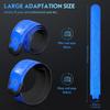 2 Pcs LED Luminous Armband, Rechargeable Running Bracelet, High Visibility Reflective Belt Wristbands for Night Cycling Walking Joggers Running Gear.(Blue) view 2