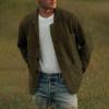 ZYXTIM Men's Shawl Collar Cardigans Wool Blend Button Down Notched V Neck Casual Sweater Blazer with Pockets Plus Size Comfy view 2