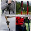 Happyyami Cane Fastener Clip Trekking Pole External Lock Fastener for Walking Sticks Easy Installation Non- Grip Compatible Brands view 4