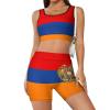 Armenian Flag Women's Yoga Outfit, 2 -piece Shock -proof Sagging Fitness/running/yoga/vest Bra, Sports Set S view 1