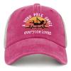 Everyone Loves A Good Pole Dance Hat Mens Funny Fishing Hat Mens Pink Cap Vintage Unique Gifts for Singers view 2