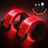 2 Pcs LED Luminous Armband, Rechargeable Running Bracelet, High Visibility Reflective Belt Wristbands for Night Cycling Walking Joggers Running Gear.(Red) view 1