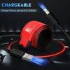 2 Pcs LED Luminous Armband, Rechargeable Running Bracelet, High Visibility Reflective Belt Wristbands for Night Cycling Walking Joggers Running Gear.(Red) view 3
