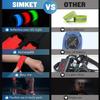 2 Pcs LED Luminous Armband, Rechargeable Running Bracelet, High Visibility Reflective Belt Wristbands for Night Cycling Walking Joggers Running Gear.(Red) view 4