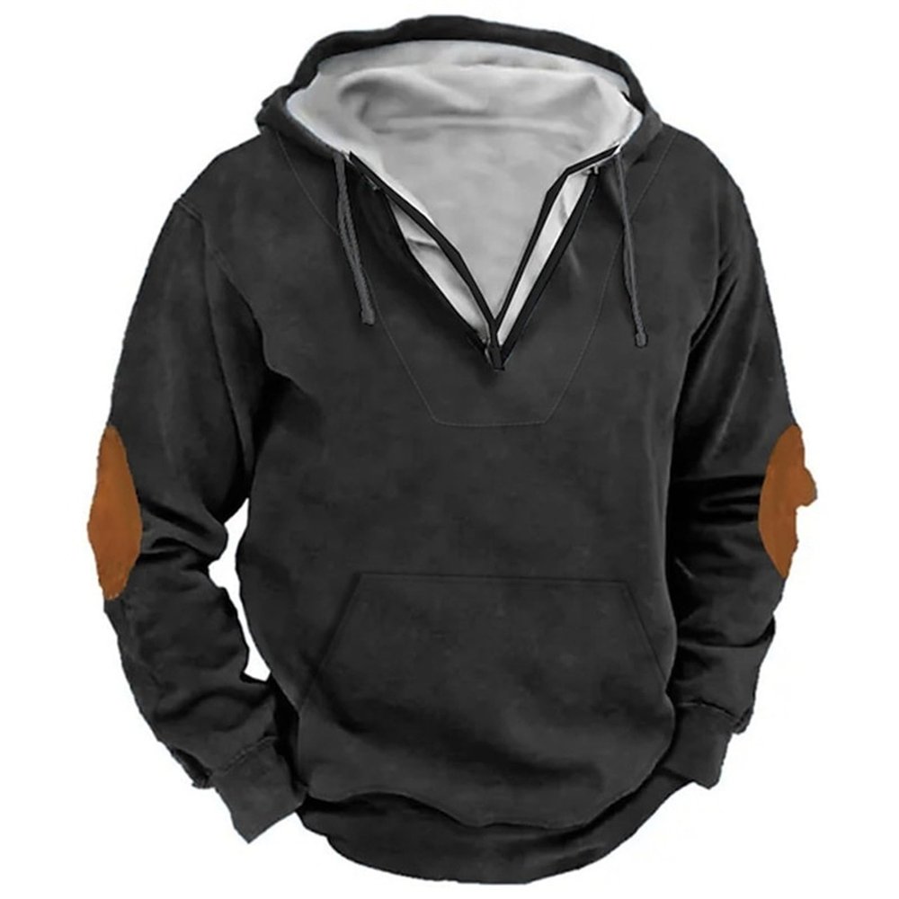 ZYXTIM Men's 2023 Classic Hoodies Pullover Quarter-Zip Mockneck Warm Spring Fall Shirt Jacket Outdoor Sport Tatical Shirts