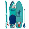 Aqua PRO Halcyon Adventure 11' Inflatable Stand-Up Paddleboard iSUP, Scalloped Wide Stable Design with Non-Slip EVA Deck, Includes Paddle, Ankle Leash, Pump and Carry/Storage Bag view 1