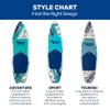 Aqua PRO Halcyon Adventure 11' Inflatable Stand-Up Paddleboard iSUP, Scalloped Wide Stable Design with Non-Slip EVA Deck, Includes Paddle, Ankle Leash, Pump and Carry/Storage Bag view 3