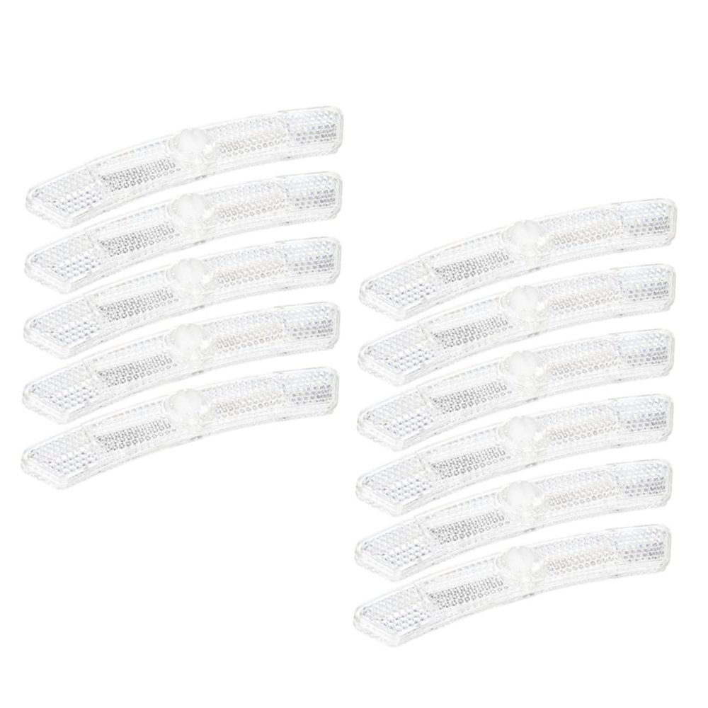 BIUDECO Bicycle Wheel Spoke Reflectors 10 Pcs 4.92 Inch Night Safety Warning Reflective Accessories for Mountain and Road Bikes Improve Visibility and Enhance Rider Safety
