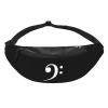 Bass Clef Music Logo Unisex Adjustable Waist Bag Outdoor Sports Running Waist Bag Business Travel Phone Bag view 2