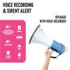Roar of Lion Bullhorn Megaphone with Siren & Volume Control/Recorder - Waterproof 25W Reliable and Consistent Performance, 240-sec Voice Recording with Maximum Range 1312Yards, (Black/White) view 3