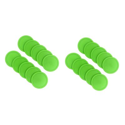 BESPORTBLE 40pcs Air Hockey Pucks Green Mini Ice Hockey for Game Tables for Competitive Play and Outdoor Fun