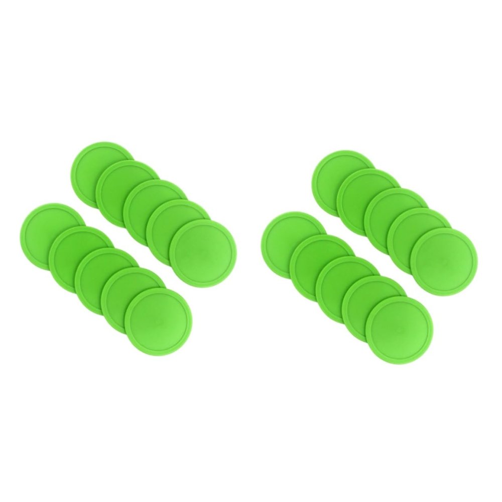 BESPORTBLE 40pcs Air Hockey Pucks Green Mini Ice Hockey for Game Tables for Competitive Play and Outdoor Fun