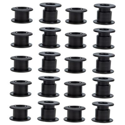 GOOHOCHY Easy Install Foosball Table Bearings 10 Pairs 1/2 Threaded Rods Bushings for Football Machine
