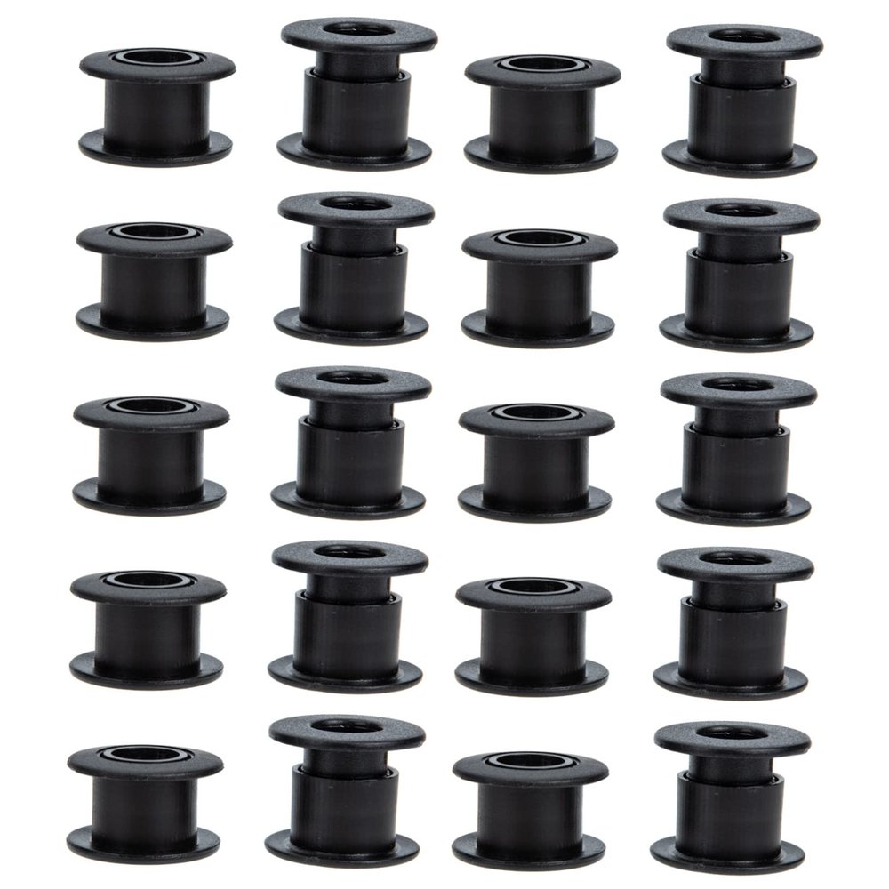 GOOHOCHY Easy Install Foosball Table Bearings 10 Pairs 1/2 Threaded Rods Bushings for Football Machine