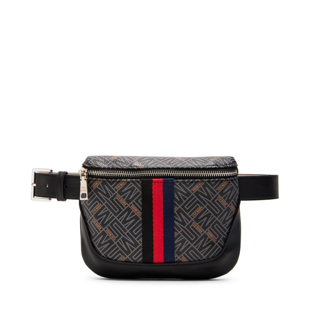 Steve Madden Logo Belt Bag, Black, XL