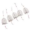 BESPORTBLE 2sets Fishing Tackle Bait Holder 3 Sizes Lure Cage for Smelt Eels Robust Stainless Steel Construction 5pcs*2 view 4