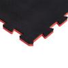 Century Commercial Grade 9 Pack Gym Floor Mats | Reversible Interlocking Foam Floor Tiles | Puzzle Mat Gym Flooring | Foam Rubber Cushioned Padding Mat For Home, Exercise, Wrestling | Black & Cardinal view 2