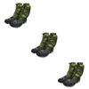 BESPORTBLE 3pairs Ankle Gaiters Lightweight Snow Gaiters for Hiking Walking Climbing Elastic Design for Outdoor Activities Dark Green view 1