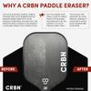 CRBN Pickleball - Paddle Eraser, Best Carbon Fiber Pickle Ball Racket Cleaner, Fast & Easy Rubber Bar to Remove Ball Residue, Dirt, & Minor Scrapes/Scratches - Patent Pending (Red, 2 Pack) view 2