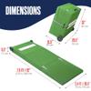Houseables Portable Pitching Mound, Pitchers Mound Baseball, 6 Inch, Mobile with Wheels, Foldable, Artificial Turf and Rubber Strip, for Practice, Softball, Youth, Backyard, Training, Indoor, Outdoor view 2