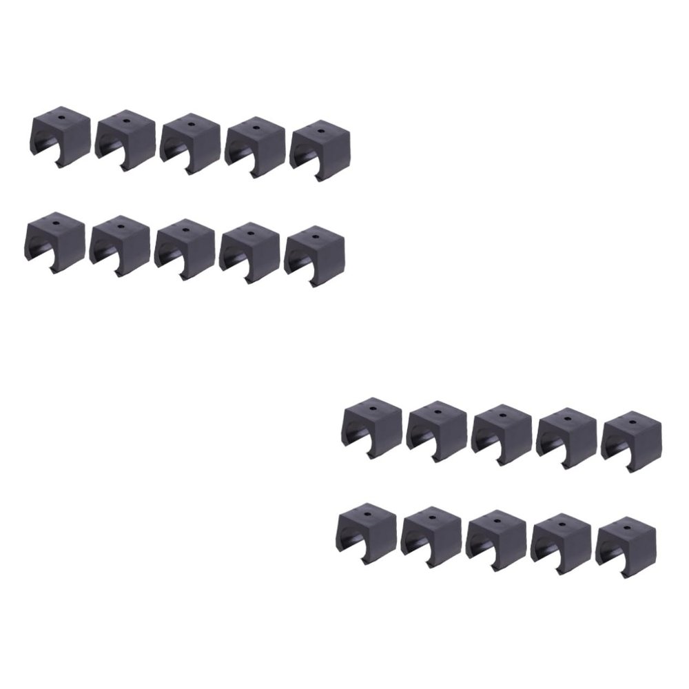 BESPORTBLE 60pcs Wall Mount Fishing Rod Organizers Small Clamp for Snooker Clubs and Fishing Gear and Easy to Clean