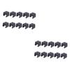 BESPORTBLE 60pcs Wall Mount Fishing Rod Organizers Small Clamp for Snooker Clubs and Fishing Gear and Easy to Clean view 1