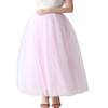 AiberLisha Womens A line Maxi Tulle Tutu Skirt for Prom Party Pink 4XL
