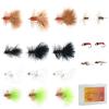 Ansnbo 18PCS Fly Fishing Flies Assortment, Hand Tied Woolly Bugger Flies for Trout Bass Flyfishing, Wet Nymphs Streamer Flies Fly Fishing Lures view 1