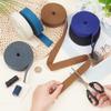 BENECREAT 30 Yards 6 Colors Heavy Cotton Webbing, 1 inch Wide Luxury Bag Strap High Density Webbing for Cloth Tote Bags Leash Straps DIY Accessories view 3