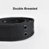 aaton Double Grommet Belt for Men Women, Punk Braided Belts, Canvas Elastic Buckle Stretch Tactical Ratchet Belt for Jeans,Black view 4