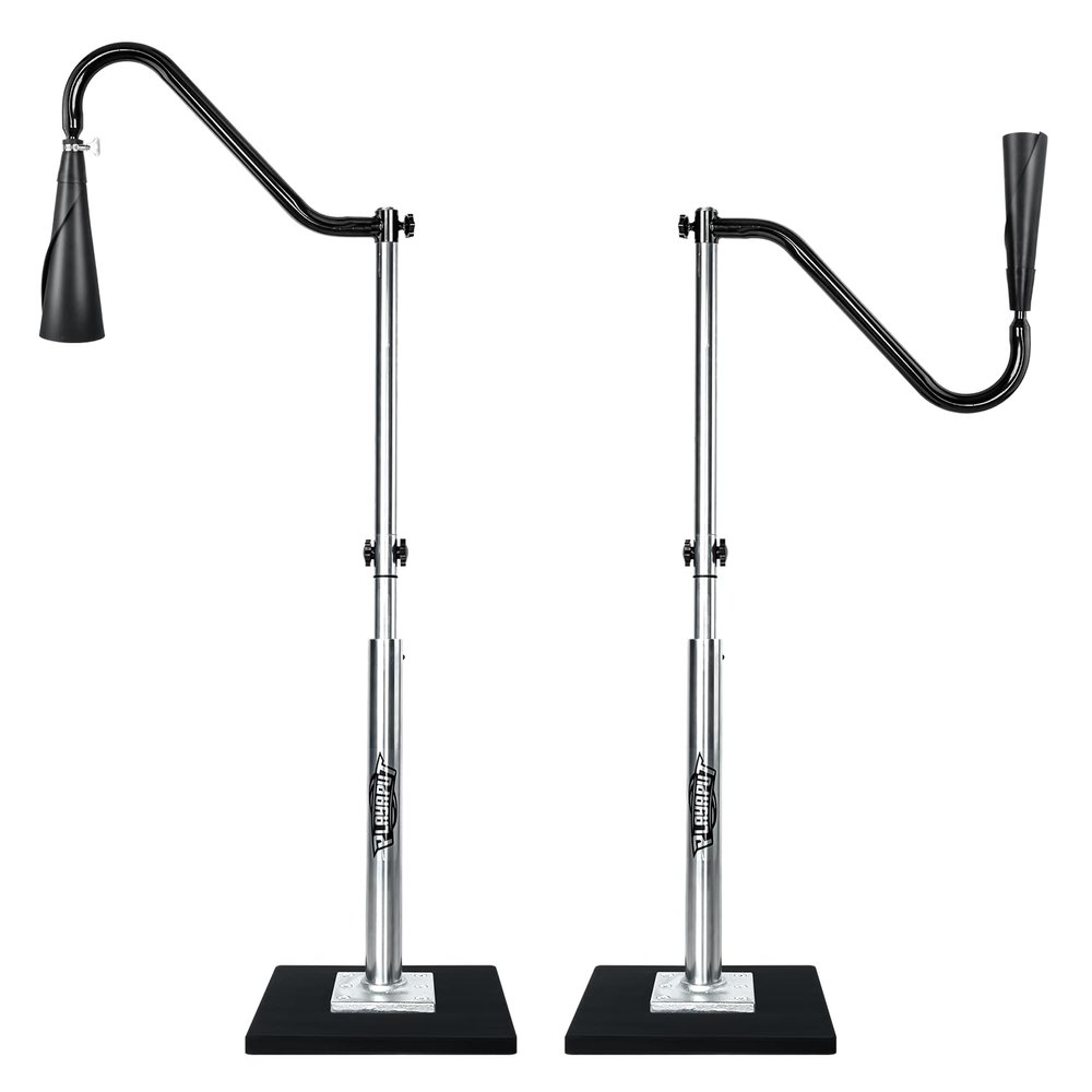 PLAYAPUT 2 in 1 Inverted Tee Or Batting Tee for Baseball, with Weighted Base, Handrolled Rubber Top, Premium Aluminum Stem, Easy Adjust Height Baseball Tee for Advance and Pro Players