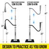 PLAYAPUT 2 in 1 Inverted Tee Or Batting Tee for Baseball, with Weighted Base, Handrolled Rubber Top, Premium Aluminum Stem, Easy Adjust Height Baseball Tee for Advance and Pro Players view 2