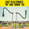PLAYAPUT 2 in 1 Inverted Tee Or Batting Tee for Baseball, with Weighted Base, Handrolled Rubber Top, Premium Aluminum Stem, Easy Adjust Height Baseball Tee for Advance and Pro Players view 3
