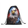 Bird Grip Bags for Gymnastics - Patriotic Drawstring Gymnastics Grip Bags Animal Gym Drawstring Storage Pouch for Sports Party Favors view 2