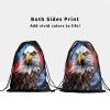Bird Grip Bags for Gymnastics - Patriotic Drawstring Gymnastics Grip Bags Animal Gym Drawstring Storage Pouch for Sports Party Favors view 3