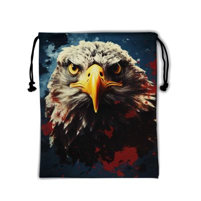 Bird Art Gymnastics Grip Bag - Patriotic Drawstring Gym Bag for Gymnasts Animal Pouch Bag Adjustable for Grips Towel